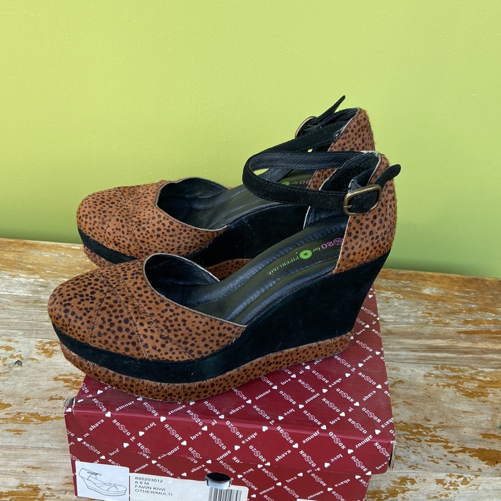 Piperlime Leopard Print Wedges - image 2